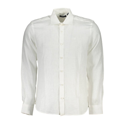 North Sails White Linen Men's Shirt