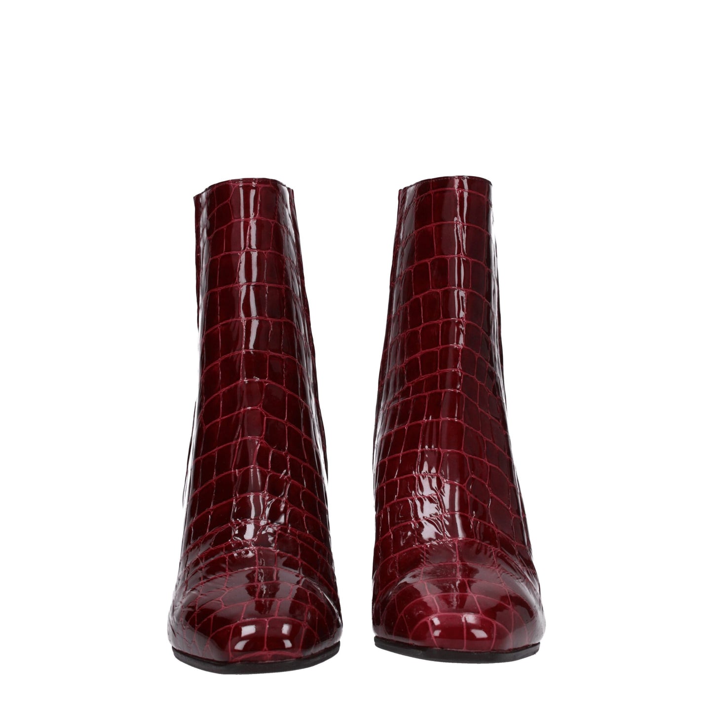 Aquazzura Red Leather Ankle Boots