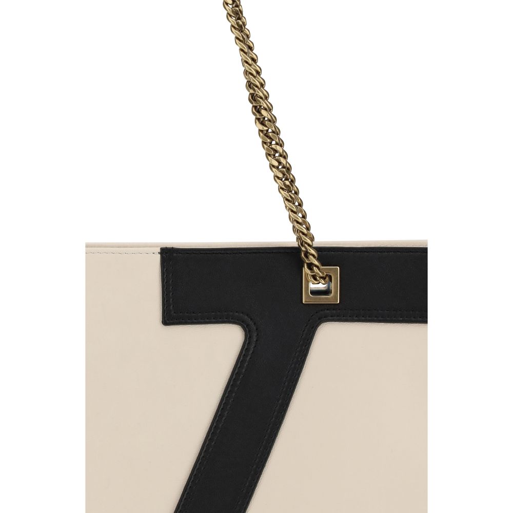 Valentino Garavani Beige Lamb Ovis Aries Aries Shoulder Bag