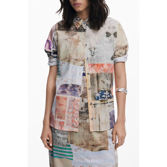 Desigual Beige Cotton Women Shirt