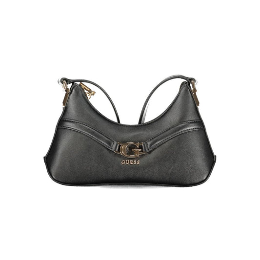 Guess Jeans Nero Poliuretano Women Shoulder Bag