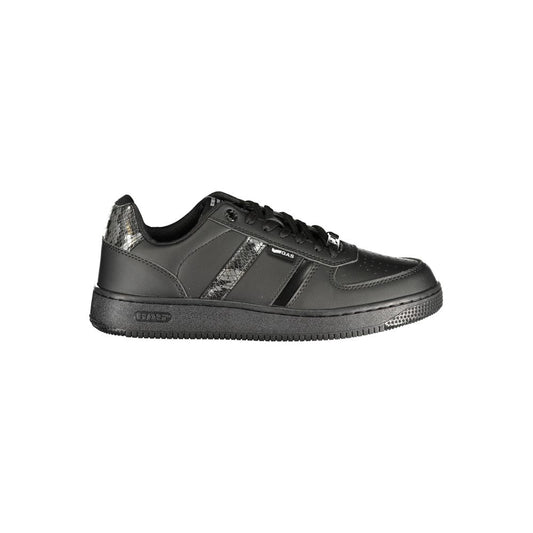 Gas Black Polyurethane Women's Sneaker