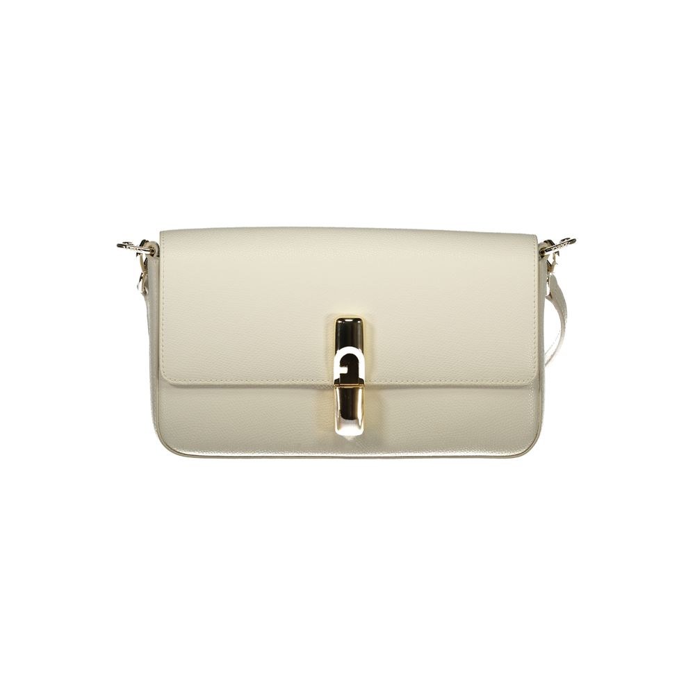 Furla Bianco Leather Women Handbag